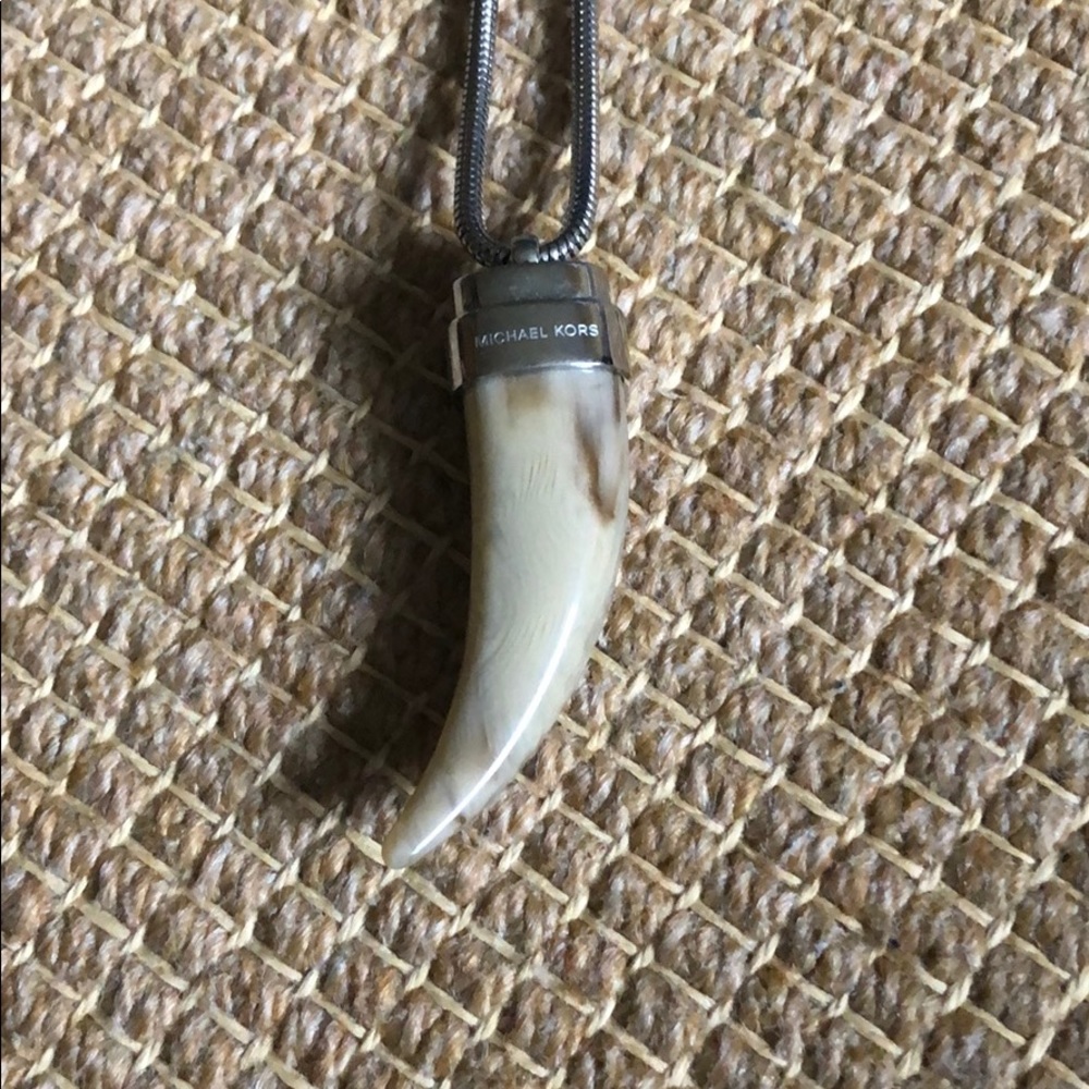 10” Michael Kors horn pendent